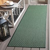 image:imageSAFAVIEH Washable Rug Outdoor Terrace Collection  53 x 76 Black amp White NonShedding amp Easy to Clean Ideal for Patio Backyard Mudroom TER804ZDark GreenLight Green