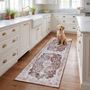 image:imageSAFAVIEH Washable Rug Tucson Collection  6 x 9 Dark Grey amp Light Grey Slip Resistant amp Easy to Clean Ideal for Living Room Bedroom Dining Space TSN206FBrownGold