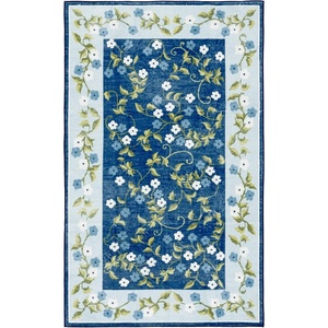 image:imageMartha Stewart x SAFAVIEH Machine Washable Area Rug Collection  5 x 8 Rust amp Gold Slip Resistant amp Easy Cleaning Ideal for Ideal for Living Room Bedroom Dining Space MSRW195QDark BlueLight Blue