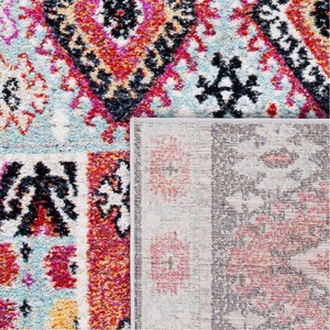 image:imageSAFAVIEH Area Rug 8x10  Adirondack Collection  Large  Aqua amp Fuchsia Boho Design NonShedding amp Easy Cleaning Ideal for Living Room Bedroom Office Dining Space ADR224JAquaFuchsia