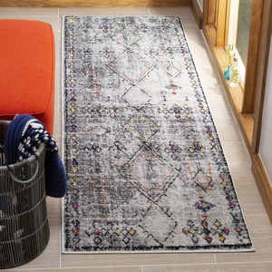 image:imageSAFAVIEH Area Rug 8x10  Adirondack Collection  Large  Light Grey amp Fuchsia Moroccan Boho Design NonShedding amp Easy Cleaning Ideal for Living Room Bedroom Office Dining Space ADR210FLight GreyFuchsia