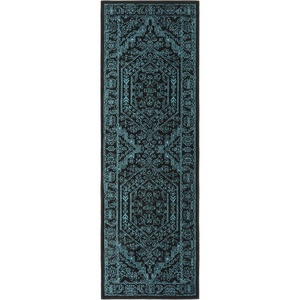 image:imageSAFAVIEH Area Rug 8x10  Adirondack Collection  Large  Light Grey amp Teal Oriental Medallion Design NonShedding amp Easy to Clean Ideal for Living Room Bedroom Dining Space ADR108LBlackTeal