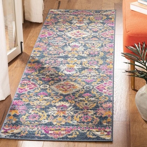 image:imageSAFAVIEH Area Rug 8x10  Madison Collection  Large  Blue amp Fuchsia Boho Chic Floral Design NonShedding amp Easy Cleaning Ideal for Living Room Bedroom Office Dining Space MAD130CBlueFuchsia
