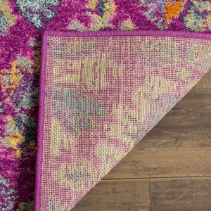 image:imageSAFAVIEH Area Rug 8x10  Madison Collection  Large  Blue amp Orange Boho Chic Damask Design NonShedding amp Easy Cleaning Ideal for Living Room Bedroom Office Dining Space MAD144AFuchsiaBlue