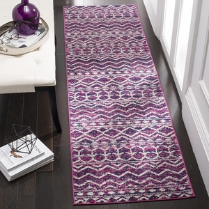 image:imageSAFAVIEH Area Rug 8x10  Madison Collection  Large  Fuchsia amp Navy Boho Chic Design NonShedding amp Easy Cleaning Ideal for Living Room Bedroom Office Dining Space MAD606MFuchsiaNavy