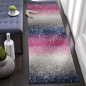 image:imageSAFAVIEH Area Rug 8x10  Madison Collection  Large  Fuchsia amp Navy Boho Chic Stripe Design NonShedding amp Easy Cleaning Ideal for Living Room Bedroom Office Dining Space MAD601MFuchsiaNavy