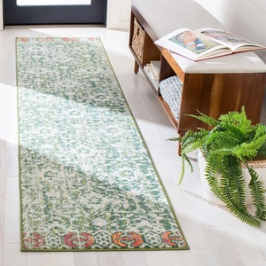 image:imageSAFAVIEH Area Rug 8x10  Madison Collection  Large  Green amp Ivory Boho Distressed Design NonShedding amp Easy Cleaning Ideal for Living Room Bedroom Office Dining Space MAD444YGreenIvory