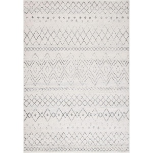image:imageSAFAVIEH Area Rug 8x10  Madison Collection  Large  Ivory amp Fuchsia Moroccan Boho Distressed Design NonShedding amp Easy Cleaning Ideal for Living Room Bedroom Office Dining Space MAD798AIvoryCharcoal
