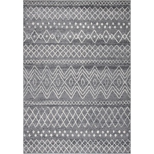image:imageSAFAVIEH Area Rug 8x10  Madison Collection  Large  Ivory amp Fuchsia Moroccan Boho Distressed Design NonShedding amp Easy Cleaning Ideal for Living Room Bedroom Office Dining Space MAD798ACharcoalIvory