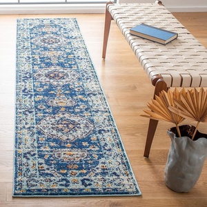 image:imageSAFAVIEH Area Rug 8x10  Madison Collection  Large  Taupe amp Ivory Boho Chic Medallion Distressed Design NonShedding amp Easy Cleaning Ideal for Living Room Bedroom Office Dining Space MAD468EDark BlueLight Blue