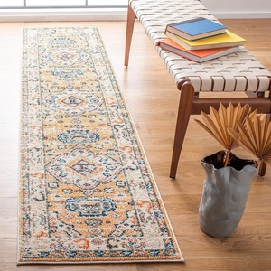 image:imageSAFAVIEH Area Rug 8x10  Madison Collection  Large  Taupe amp Ivory Boho Chic Medallion Distressed Design NonShedding amp Easy Cleaning Ideal for Living Room Bedroom Office Dining Space MAD468EOrangeIvory