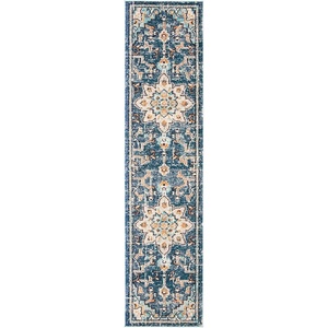 image:imageSAFAVIEH Area Rug 9x12  Madison Collection  Large  Ivory amp Light Blue Boho Chic Distressed Medallion Design NonShedding amp Easy to Clean Ideal for Living Room Bedroom Dining Space MAD473DBlueLight Blue