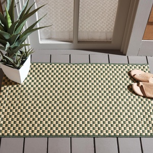 image:imageSAFAVIEH Courtyard Collection 8 x 10 Dark GreenBeige CY6653 Indoor Outdoor Waterproof EasyCleaning Patio Backyard Mudroom AreaRugDark GreenBeige