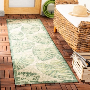 image:imageSAFAVIEH Courtyard Collection 8 x 11 Beige  Green CY7556 Indoor Outdoor Patio Backyard Mudroom Area RugBeigeGreen