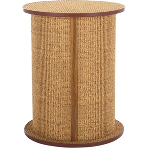 image:imageSAFAVIEH Home Collection  Natural Brown Sisal Cat Scratch Post Round Vertical Scratching Tower CAT903BNaturalBrown