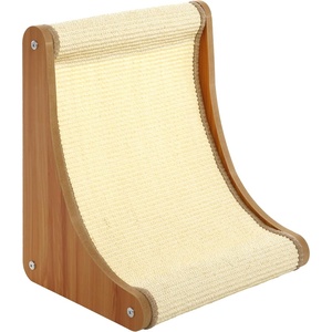 image:imageSAFAVIEH Home Collection  Sisal Cat Lounger Scratch Ramp with Sturdy Wood Frame CAT503ANaturalIvory