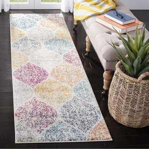 image:imageSAFAVIEH Madison Collection 9 x 12 Navy Blue MAD604N Glam Ogee Trellis Distressed NonShedding Living Room Bedroom Dining Home Office Area RugCremeYellow