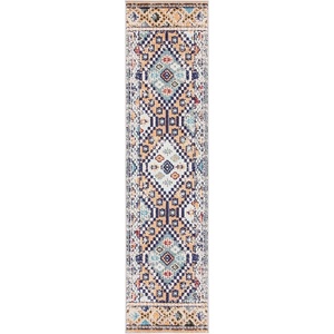 image:imageSAFAVIEH Madison Collection Area Rug  53 x 76 Rust amp Pink Boho Diamond Distressed Design NonShedding amp Easy Care Ideal for High Traffic Areas in Living Room Bedroom MAD418QOrangeBeige