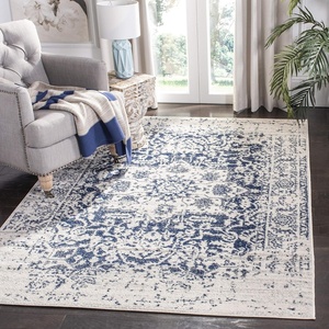 image:imageSAFAVIEH Madison Collection Area Rug  9 x 12 Grey amp Ivory Snowflake Medallion Distressed Design NonShedding amp Easy Care Ideal for High Traffic Areas in Living Room Bedroom MAD603FCreamNavy