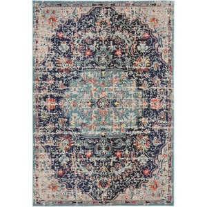 image:imageSAFAVIEH Madison Collection Area Rug  9 x 12 Grey amp Light Blue Boho Chic Medallion Distressed Design NonShedding amp Easy Care Ideal for High Traffic Areas in Living Room Bedroom MAD447FBlackTeal