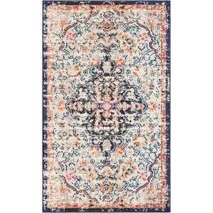 image:imageSAFAVIEH Madison Collection Area Rug  9 x 12 Grey amp Light Blue Boho Chic Medallion Distressed Design NonShedding amp Easy Care Ideal for High Traffic Areas in Living Room Bedroom MAD447FBeigeBlack