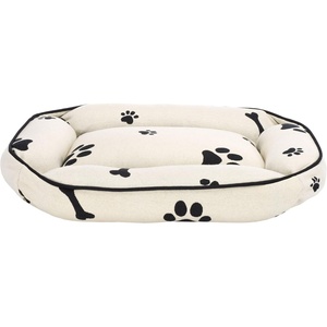 image:imageSAFAVIEH Pet Collection Raddax Dog BedPaw  Bone Dog Bed