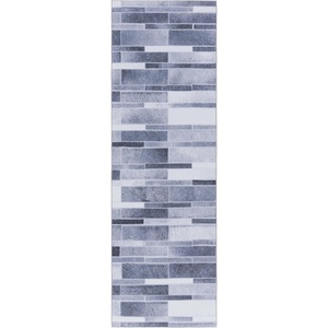 image:imageSAFAVIEH Washable Rug Faux Hide Collection  5 x 8 Grey amp Ivory Slip Resistant Modern Printed Pattern Ideal for Living Room Bedroom Home Office Dining Space FAH513FGreyIvory