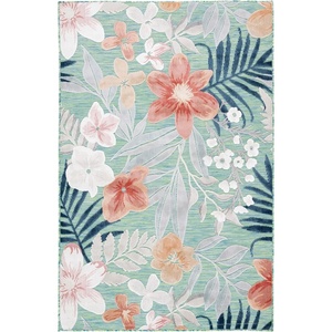 image:imageSAFAVIEH Washable Rug Outdoor Cabana Collection  8 x 10 Grey amp Rust NonShedding amp Easy to Clean Ideal for Patio Backyard Mudroom CBN454GGreenRust