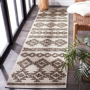 image:imageSAFAVIEH Washable Rug Outdoor Global Collection  53 x 76 Beige amp Ivory NonShedding amp Easy to Clean Ideal for Patio Backyard Mudroom GLB210CBeigeDark Beige