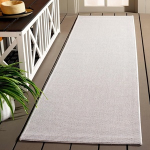 image:imageSAFAVIEH Washable Rug Outdoor Sisal AllWeather Collection  4 x 6 Grey NonShedding amp Easy to Clean Ideal for Patio Backyard Mudroom SAW642FIvoryBeige