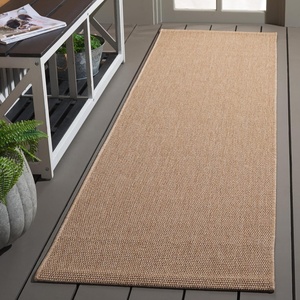 image:imageSAFAVIEH Washable Rug Outdoor Sisal AllWeather Collection  4 x 6 Grey NonShedding amp Easy to Clean Ideal for Patio Backyard Mudroom SAW642FNatural