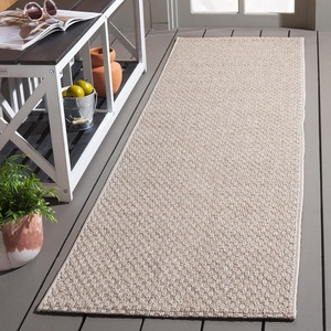 image:imageSAFAVIEH Washable Rug Outdoor Sisal AllWeather Collection  5 x 76 Beige NonShedding amp Easy to Clean Ideal for Patio Backyard Mudroom SAW460CBeige