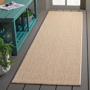 image:imageSAFAVIEH Washable Rug Outdoor Sisal AllWeather Collection  5 x 76 Dark Grey NonShedding amp Easy to Clean Ideal for Patio Backyard Mudroom SAW420FNatural