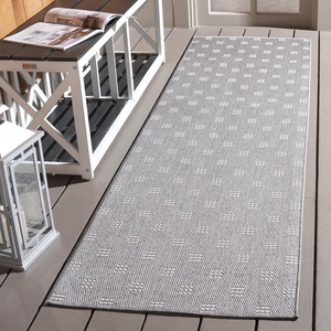 image:imageSAFAVIEH Washable Rug Outdoor Terrace Collection  53 x 76 Dark Green amp Light Green NonShedding amp Easy to Clean Ideal for Patio Backyard Mudroom TER806YGreyIvory