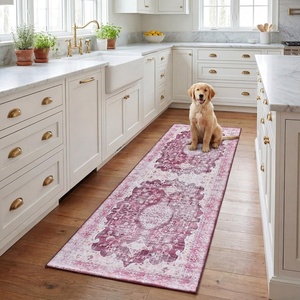 image:imageSAFAVIEH Washable Rug Tucson Collection  6 x 9 Dark Grey amp Light Grey Slip Resistant amp Easy to Clean Ideal for Living Room Bedroom Dining Space TSN206FFuchsiaPurple