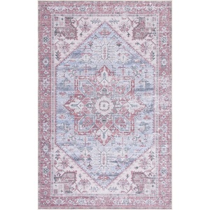 image:imageSAFAVIEH Washable Rug Tucson Collection  8 x 10 Sage amp Ivory Slip Resistant amp Easy to Clean Ideal for Living Room Bedroom Dining Space TSN102WGrey BlueRust