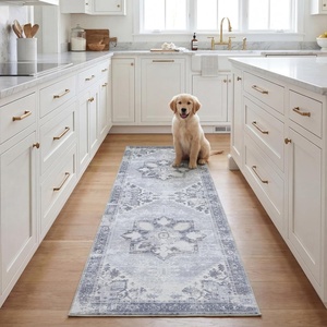 image:imageSAFAVIEH Washable Rug Tucson Collection  8 x 10 Sage amp Ivory Slip Resistant amp Easy to Clean Ideal for Living Room Bedroom Dining Space TSN102WLight Grey