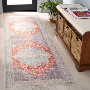 image:imageSafavieh Washable Rug Arizona Collection  8 x 10 Grey amp Light Grey Slip Resistant amp Easy to Clean Ideal for Living Room Bedroom Home Office Dining Space ARZ137GLight BlueRust