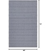 image:imageMartha Stewart x SAFAVIEH Area Rug Collection  4 x 6 Blue amp Grey Flat Weave Cotton Ideal for Living Room Foyer Bedroom Accent Space MSR405M