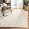 image:imageMartha Stewart x SAFAVIEH Area Rug Collection  4 x 6 Ivory amp Grey Handmade Wool Ideal for Living Room Foyer Bedroom Accent Space MSR3503FIvory
