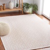 image:imageMartha Stewart x SAFAVIEH Area Rug Collection  4 x 6 Silver amp Grey Cotton Ideal for Living Room Foyer Bedroom Accent Space MSR421GPinkIvory