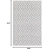 image:imageMartha Stewart x SAFAVIEH Area Rug Collection  4 x 6 Silver amp Grey Cotton Ideal for Living Room Foyer Bedroom Accent Space MSR421GSilverGrey