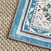image:imageMartha Stewart x SAFAVIEH Machine Washable Area Rug Collection  5 x 7 Turquoise amp Beige Slip Resistant amp Easy Cleaning Ideal for Ideal for Living Room Bedroom Dining Space MSRW136KTurquoiseBeige