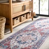 image:imageMartha Stewart x SAFAVIEH Machine Washable Area Rug Collection  5 x 8 Grey amp Turquoise Slip Resistant amp Easy Cleaning Ideal for Ideal for Living Room Bedroom Dining Space MSRW113BRustBlue