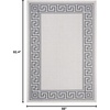 image:imageMartha Stewart x SAFAVIEH Outdoor Area Rug Collection  45 x 65 Silver amp Grey Weather Resistant amp Washable Ideal for Patio Backyard Mudroom Deck Accent Space MSRO331GSilverGrey