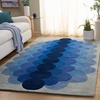 image:imageSAFAVIEH 5x8 Area Rug  Metro Collection  Orange amp Rust Handmade Wool Ideal for Living Room Bedroom Dining Space MET301PNavyBlue
