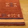 image:imageSAFAVIEH 6x9 Area Rug  Himalaya Collection  Blue amp Rust Handmade Wool Ideal for Living Room Bedroom Dining Space HIM597MRust