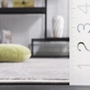 image:imageSAFAVIEH Amelia Collection Area Rug  8 Round Ivory amp Steel Blue NonShedding amp Easy to Clean Ideal for Living Room Bedroom Dining Space ALA700DIvoryStone Grey