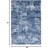 image:imageSAFAVIEH Amelia Collection Area Rug  8 Round Ivory amp Steel Blue NonShedding amp Easy to Clean Ideal for Living Room Bedroom Dining Space ALA700DIvoryDark Blue