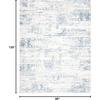 image:imageSAFAVIEH Amelia Collection Area Rug  8 Round Ivory amp Steel Blue NonShedding amp Easy to Clean Ideal for Living Room Bedroom Dining Space ALA700DIvoryBlue